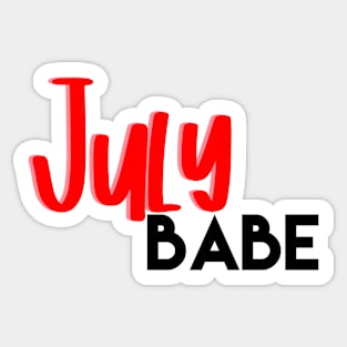 July babe Sticker